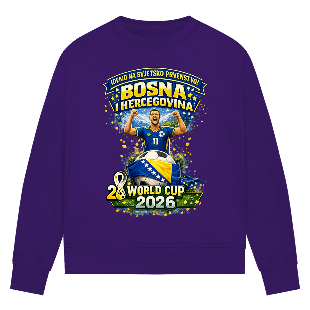 Women's Premium Organic Sweatshirt - Bosnia | Design 01 | Front Print