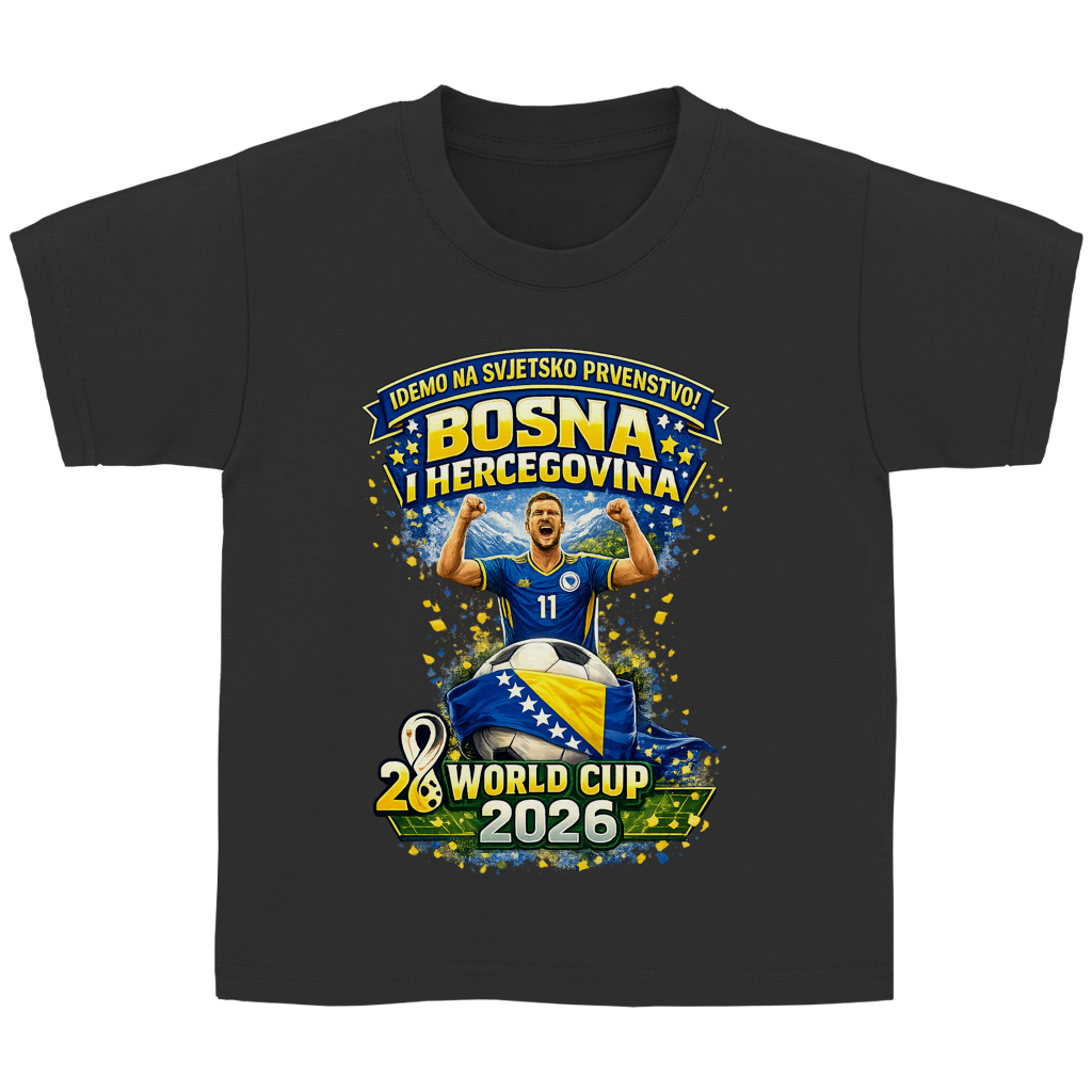 Kinder Basic T-Shirt – Bosnien | Design 01 | Frontprint
