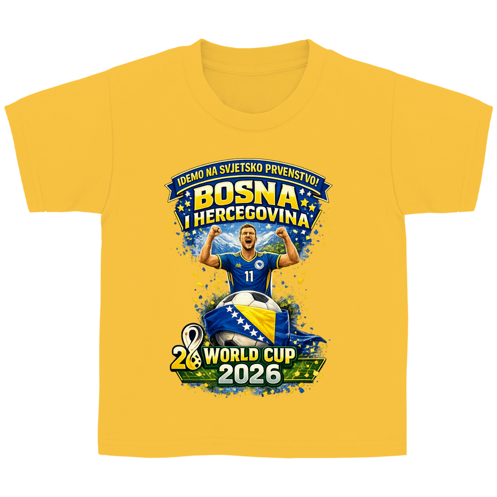 Kinder Basic T-Shirt – Bosnien | Design 01 | Frontprint