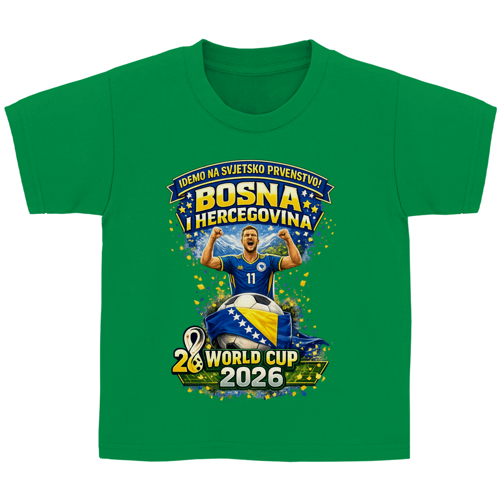 Kinder Basic T-Shirt – Bosnien | Design 01 | Frontprint