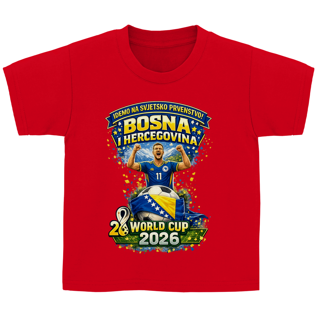 Kinder Basic T-Shirt – Bosnien | Design 01 | Frontprint