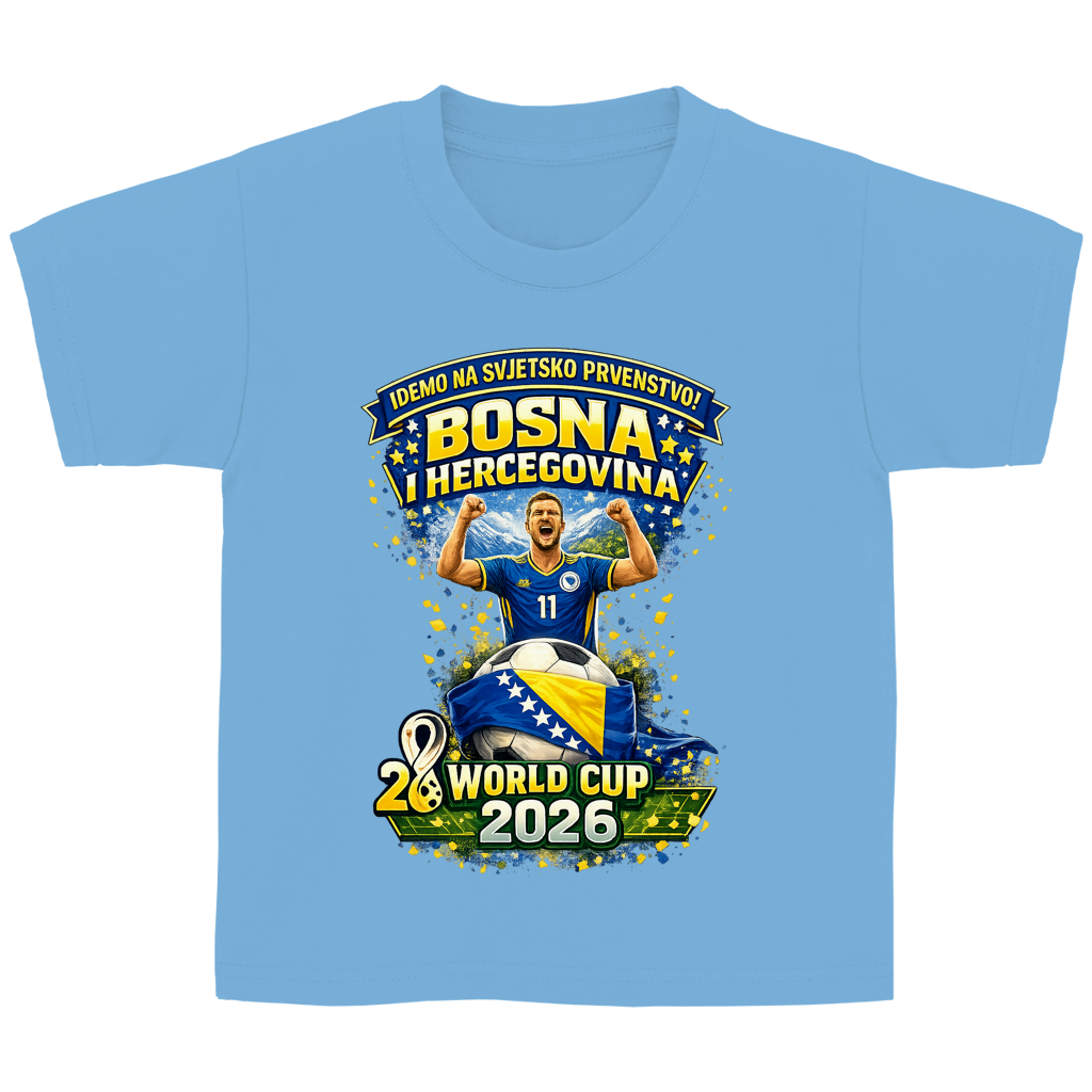 Kinder Basic T-Shirt – Bosnien | Design 01 | Frontprint
