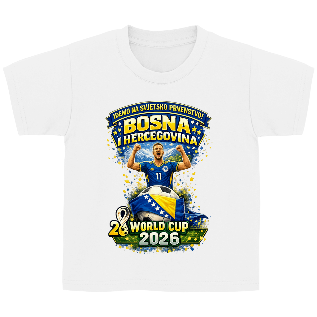 Kinder Basic T-Shirt – Bosnien | Design 01 | Frontprint
