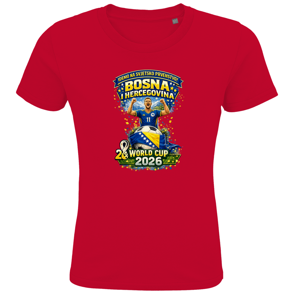 Kids Premium Bio T-Shirt – Bosnien | Design 01 | Frontprint