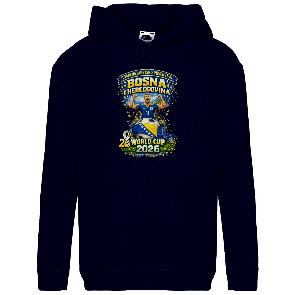 Kids Basic Hoodie – Bosnien | Design 01 | Frontprint