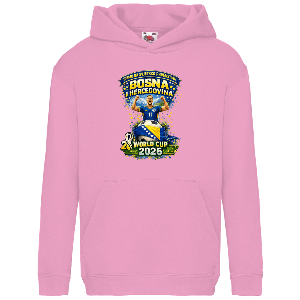 Kids Basic Hoodie – Bosnia | Design 01 | Front Print