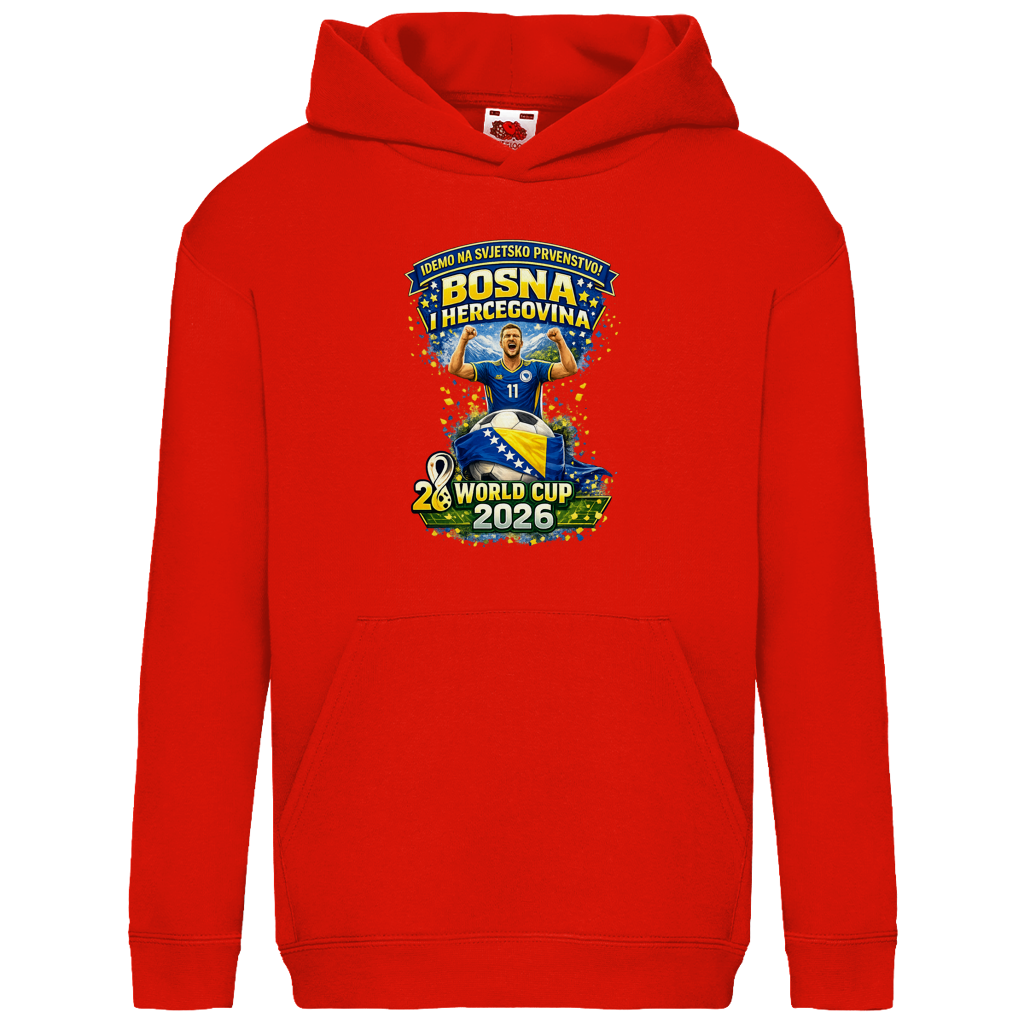 Kids Basic Hoodie – Bosnien | Design 01 | Frontprint