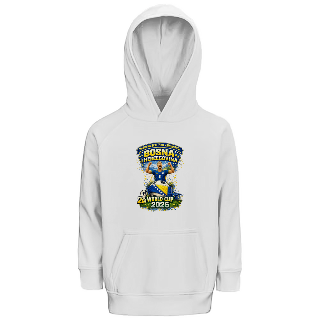 Dječiji Premium Bio Hoodie – Bosna | Dizajn 01 | Prednji print