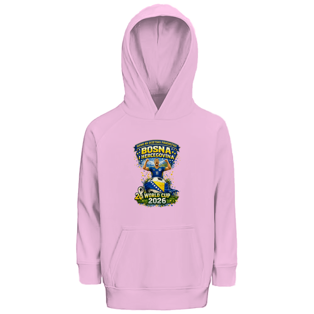 Dječiji Premium Bio Hoodie – Bosna | Dizajn 01 | Prednji print