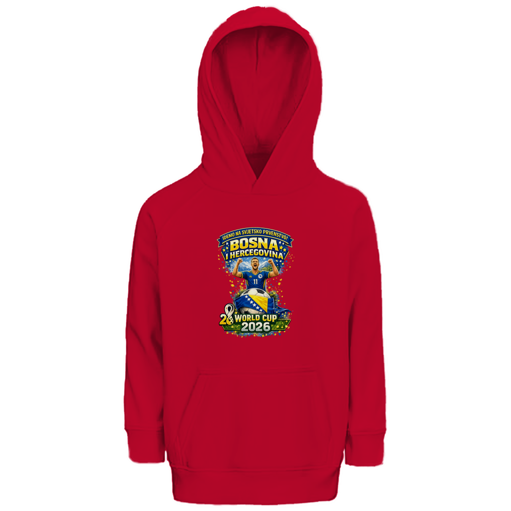 Dječiji Premium Bio Hoodie – Bosna | Dizajn 01 | Prednji print