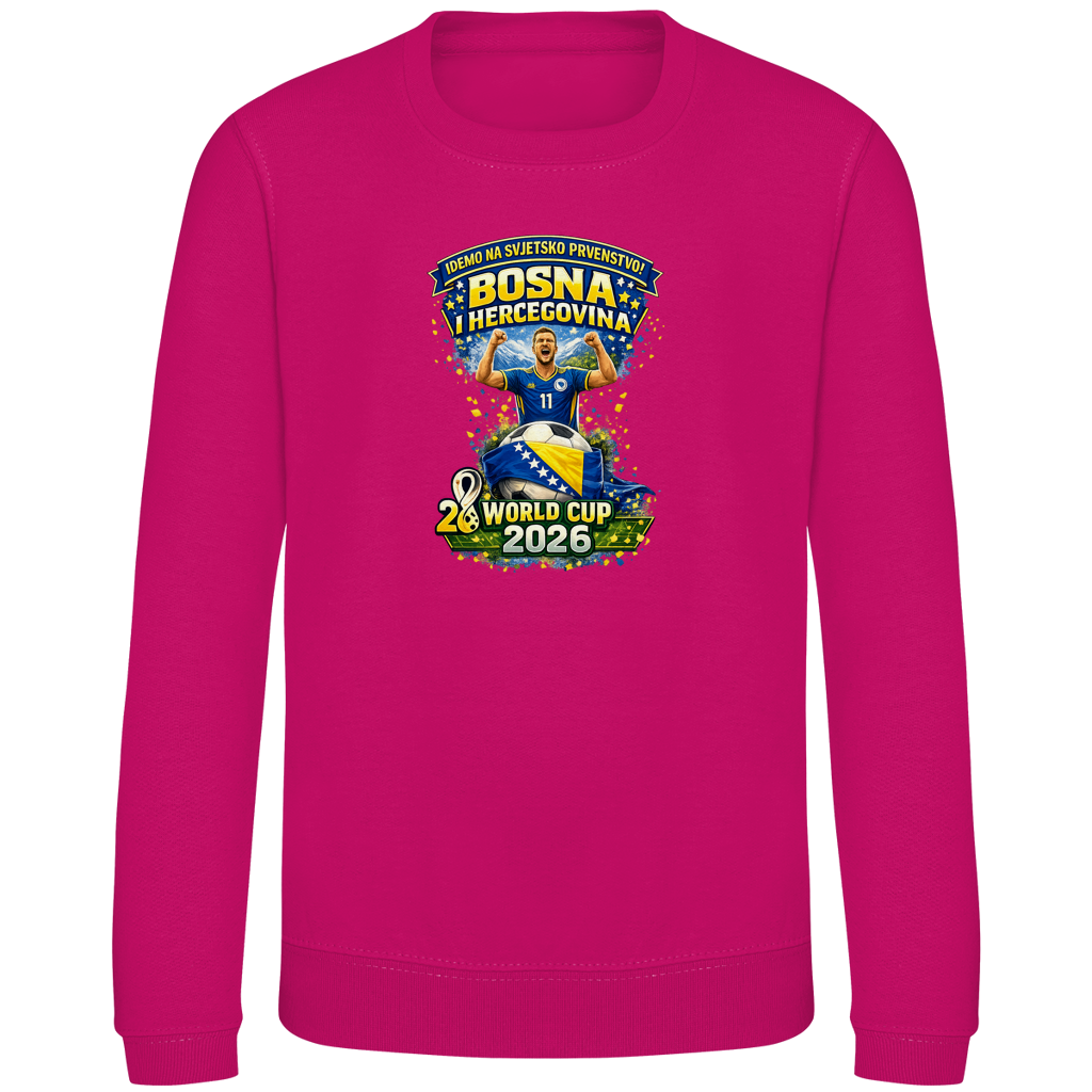 Kinder Sweatshirt – Bosnien | Design 01  | Frontprint