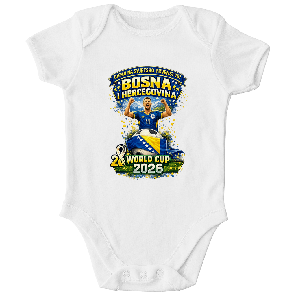 Kids Organic Bodysuit – We're going to the World Cup | Frontprint