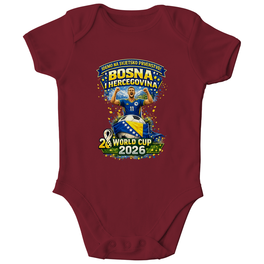 Kids Organic Bodysuit – We're going to the World Cup | Frontprint