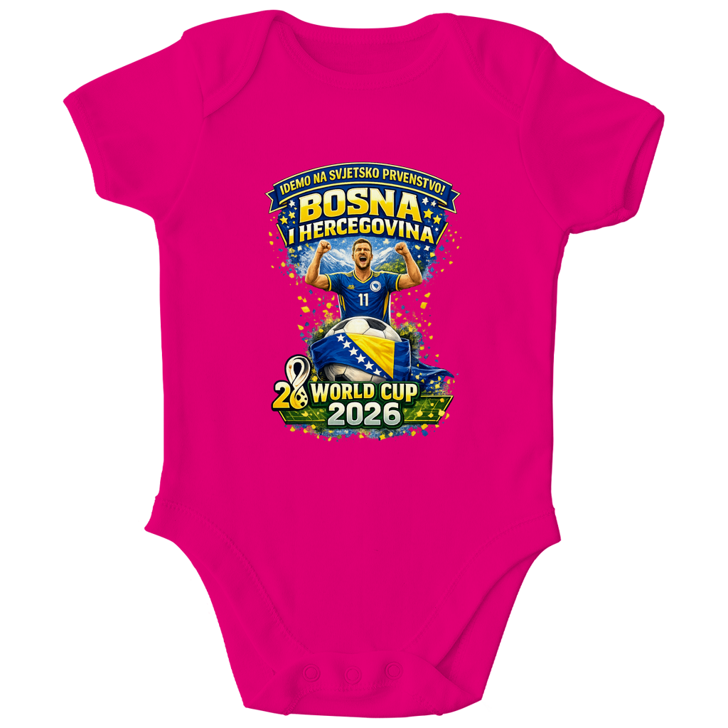 Kids Organic Bodysuit – We're going to the World Cup | Frontprint