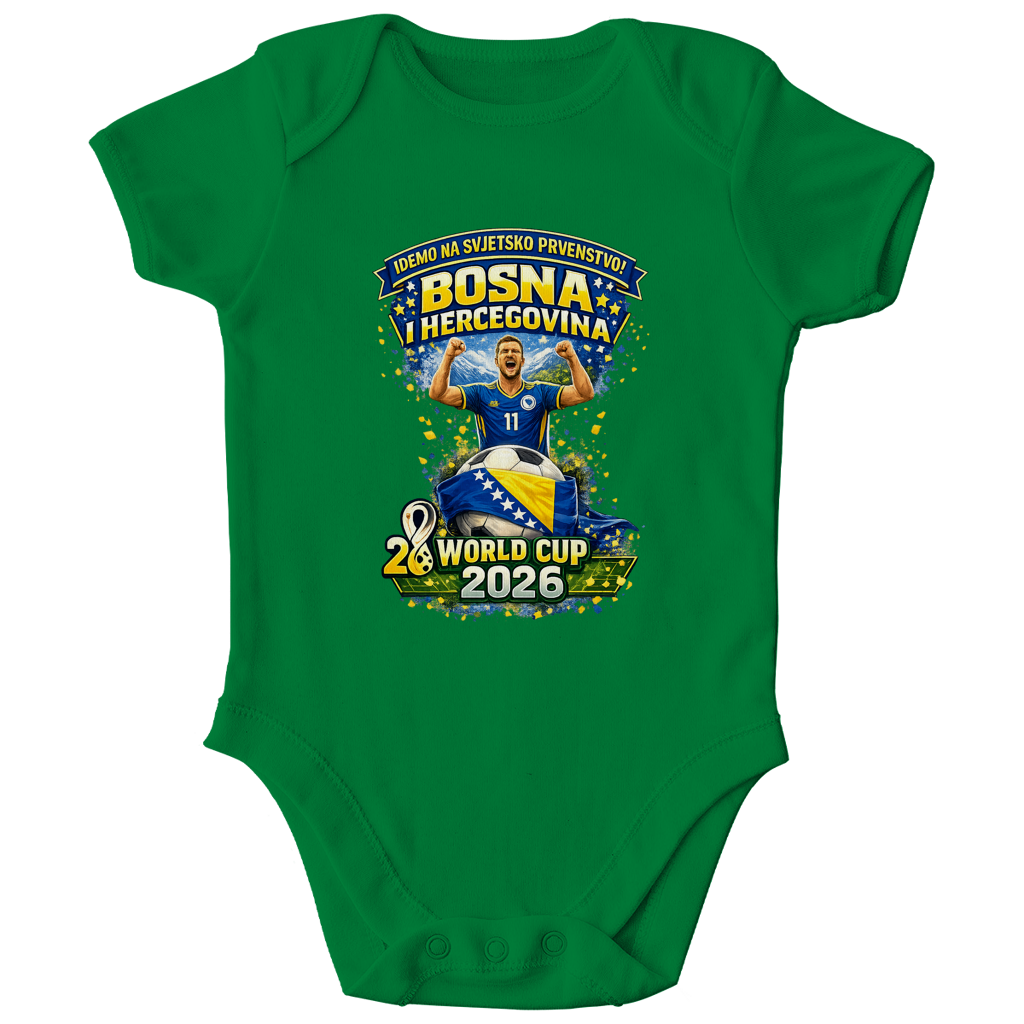 Kids Organic Bodysuit – We're going to the World Cup | Frontprint