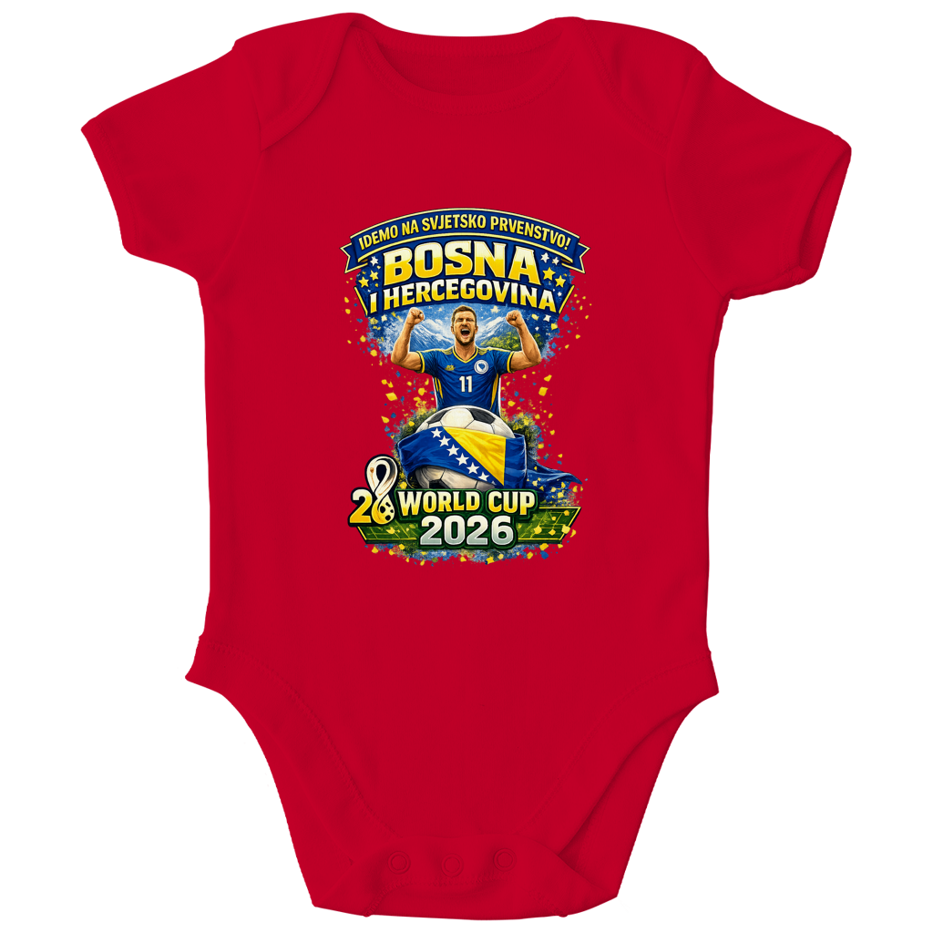 Kids Organic Bodysuit – We're going to the World Cup | Frontprint