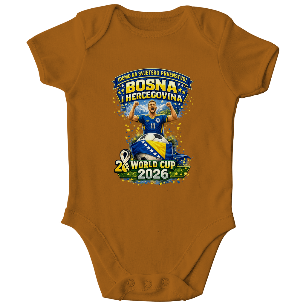 Kids Organic Bodysuit – We're going to the World Cup | Frontprint