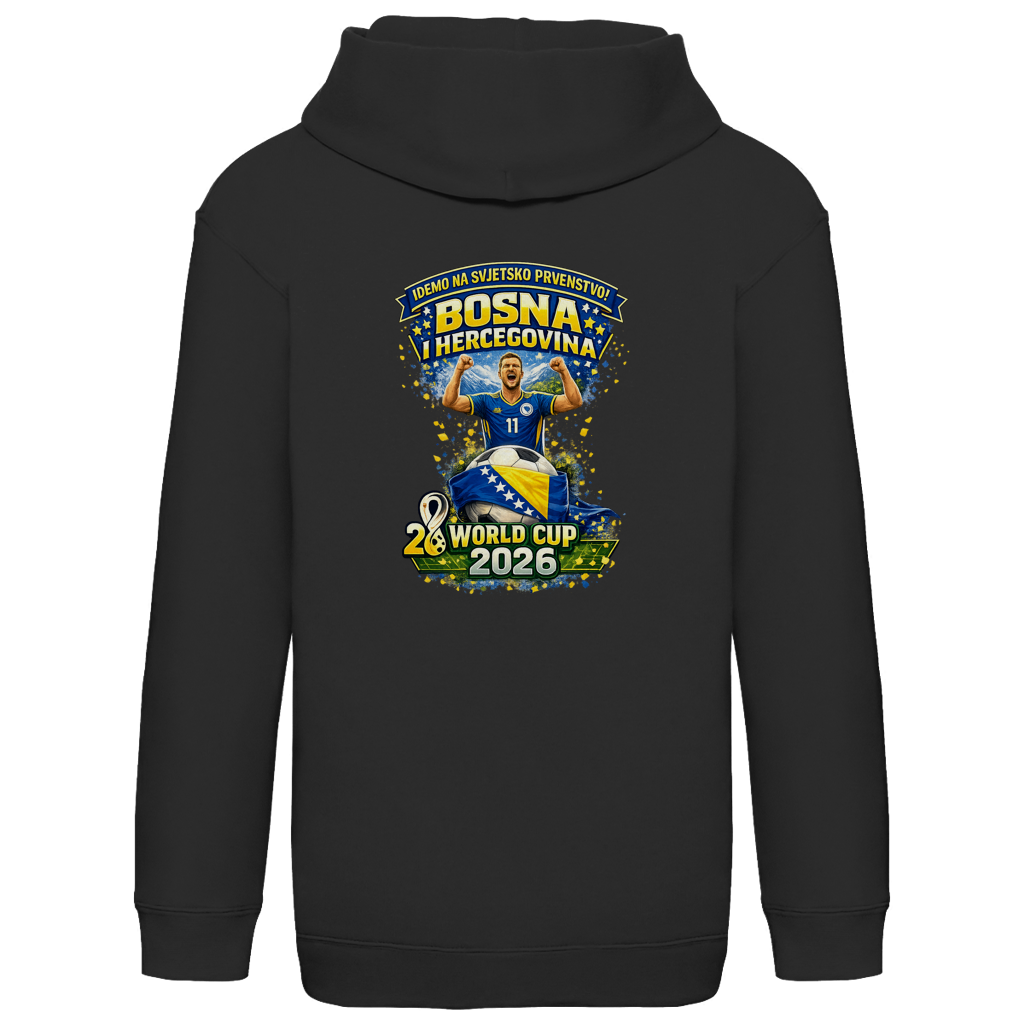 Kids Basic Hoodie – Bosnia | Design 01 | Back Print