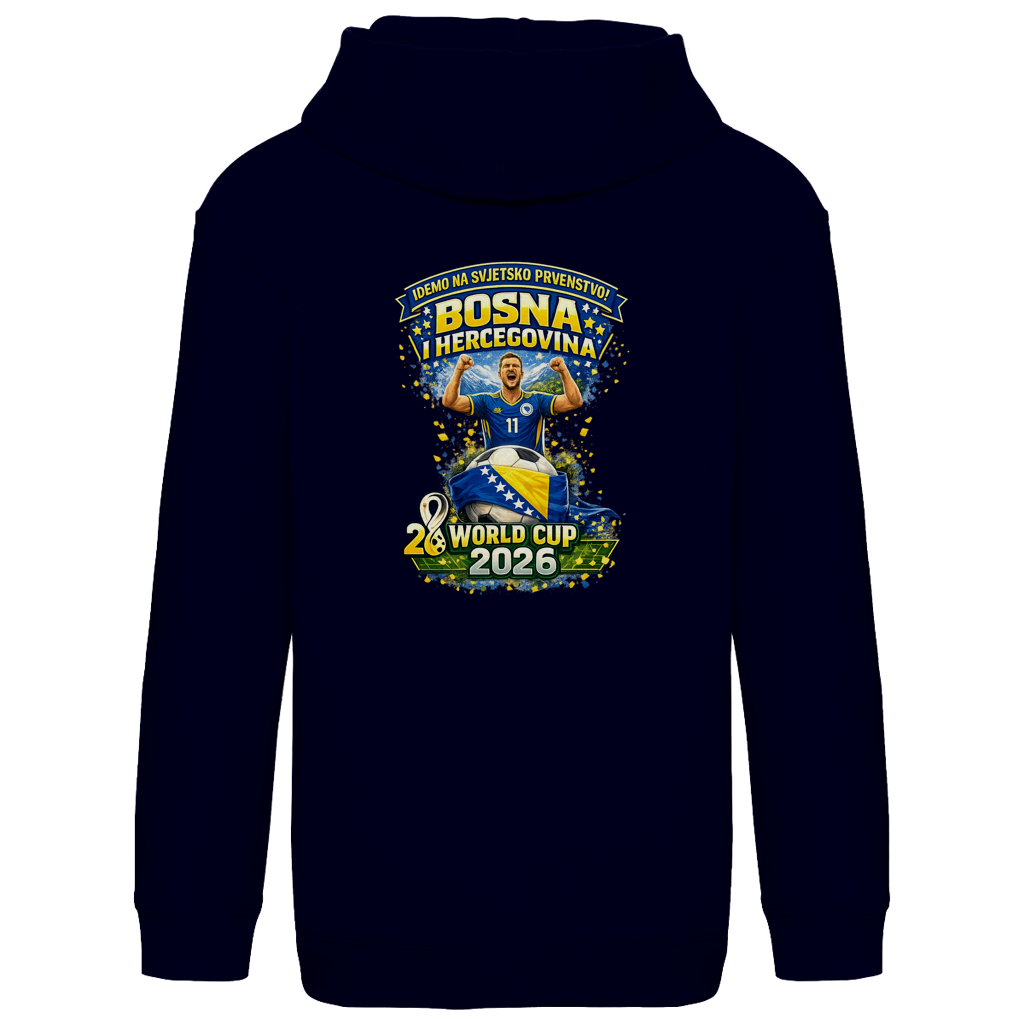Kids Basic Hoodie – Bosnia | Design 01 | Back Print