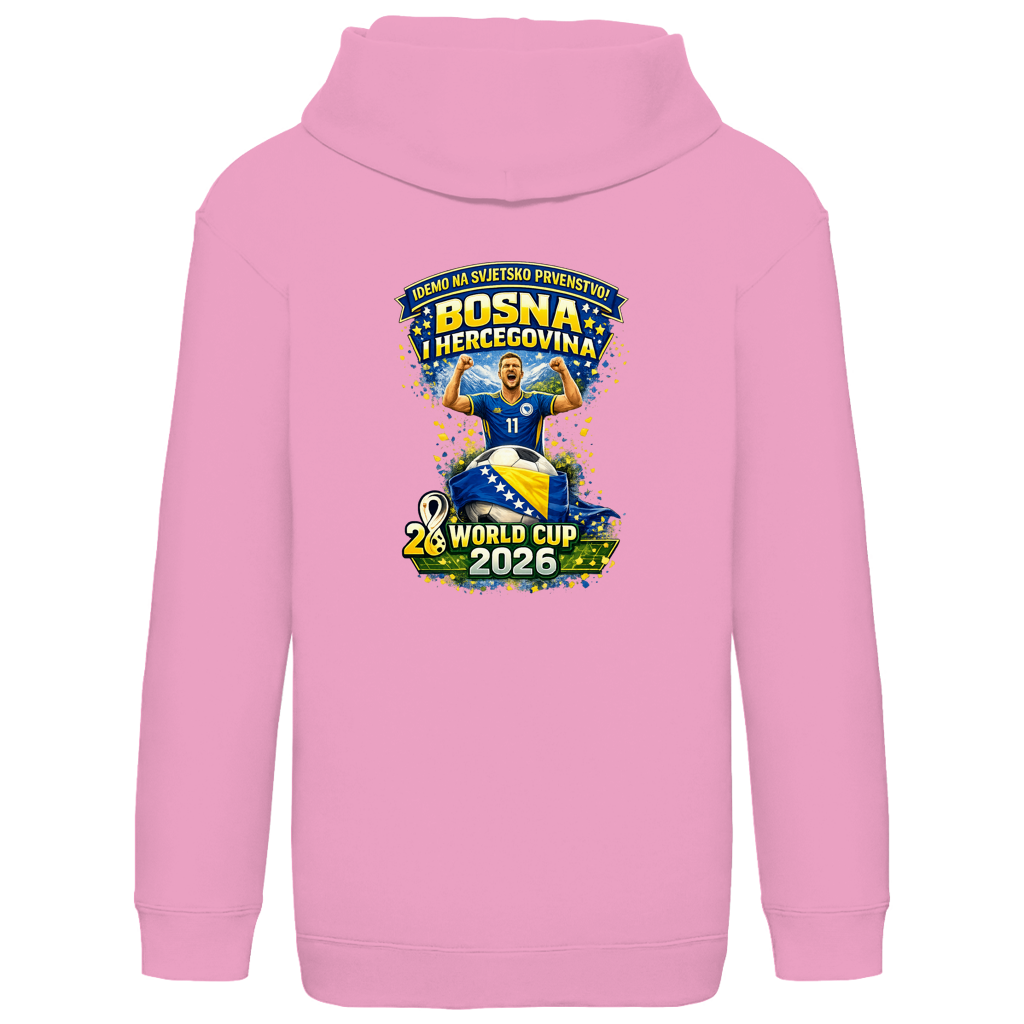Kids Basic Hoodie – Bosnia | Design 01 | Back Print