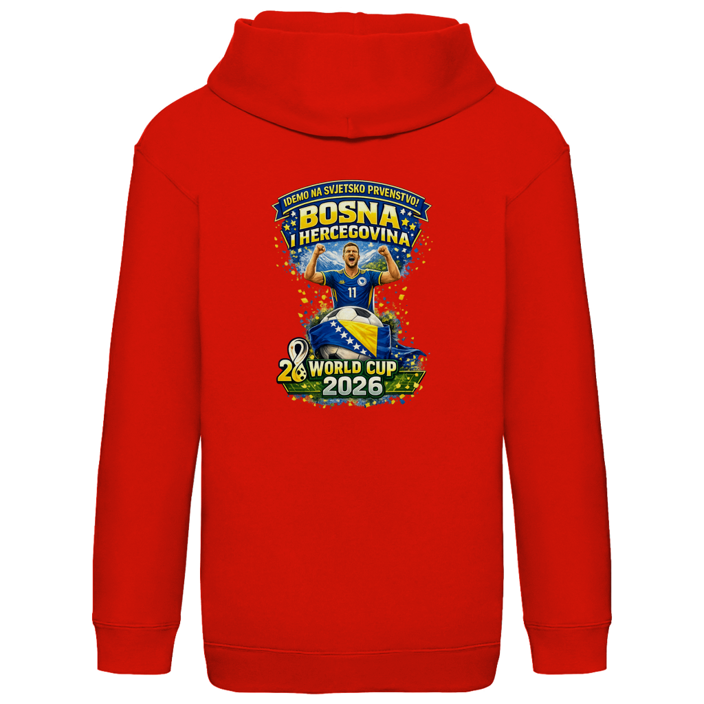 Kids Basic Hoodie – Bosnien | Design 01  | Rückenprint