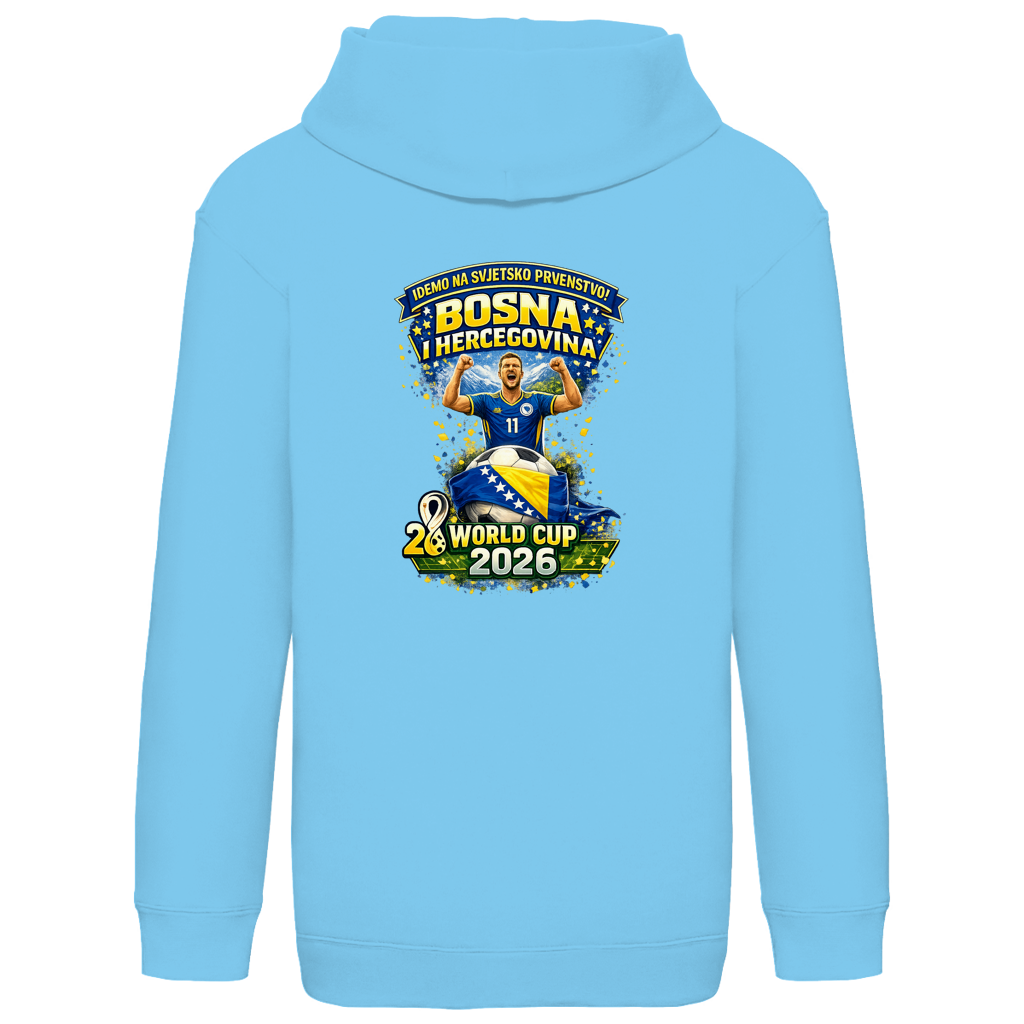 Kids Basic Hoodie – Bosnia | Design 01 | Back Print