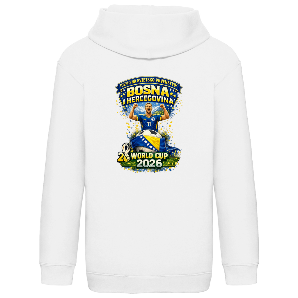 Kids Basic Hoodie – Bosnia | Design 01 | Back Print