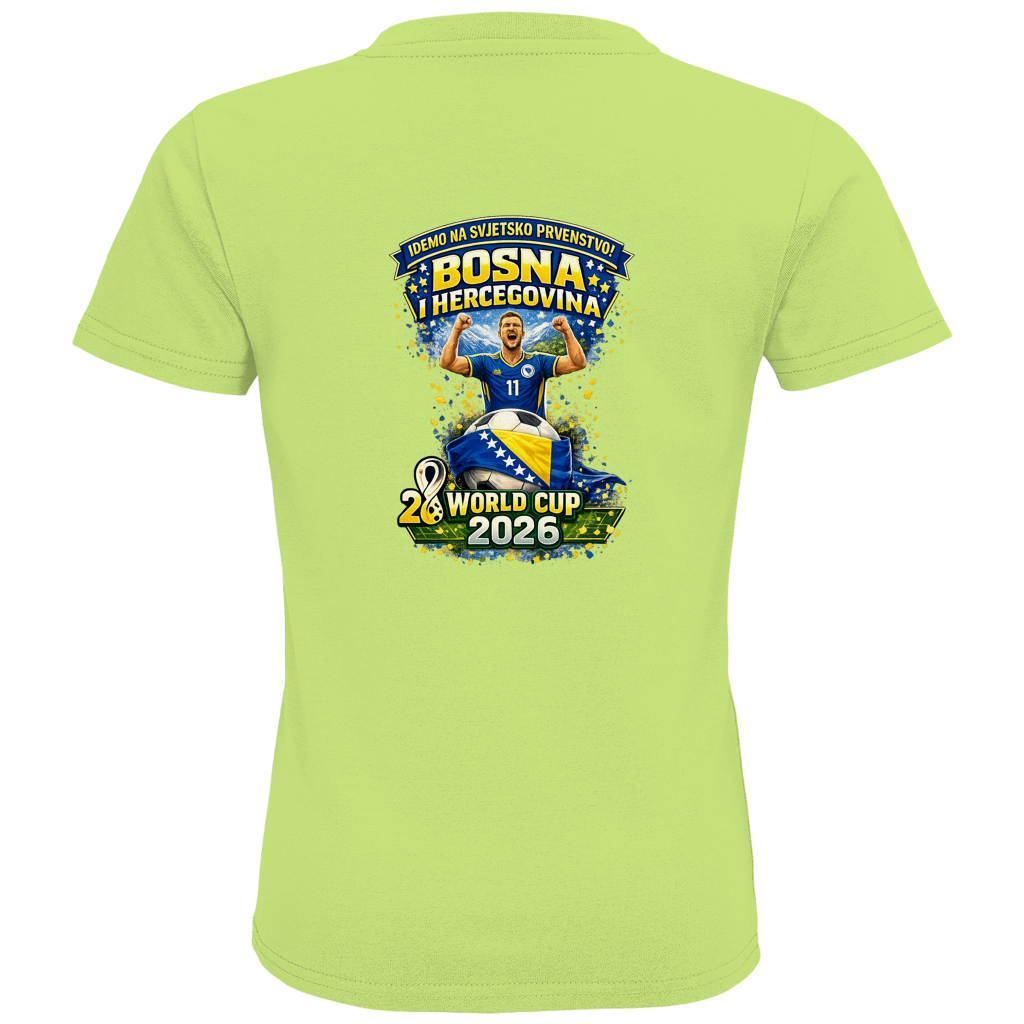 Kids Premium Bio T-Shirt – Bosnien | Design 01 | Rückenprint