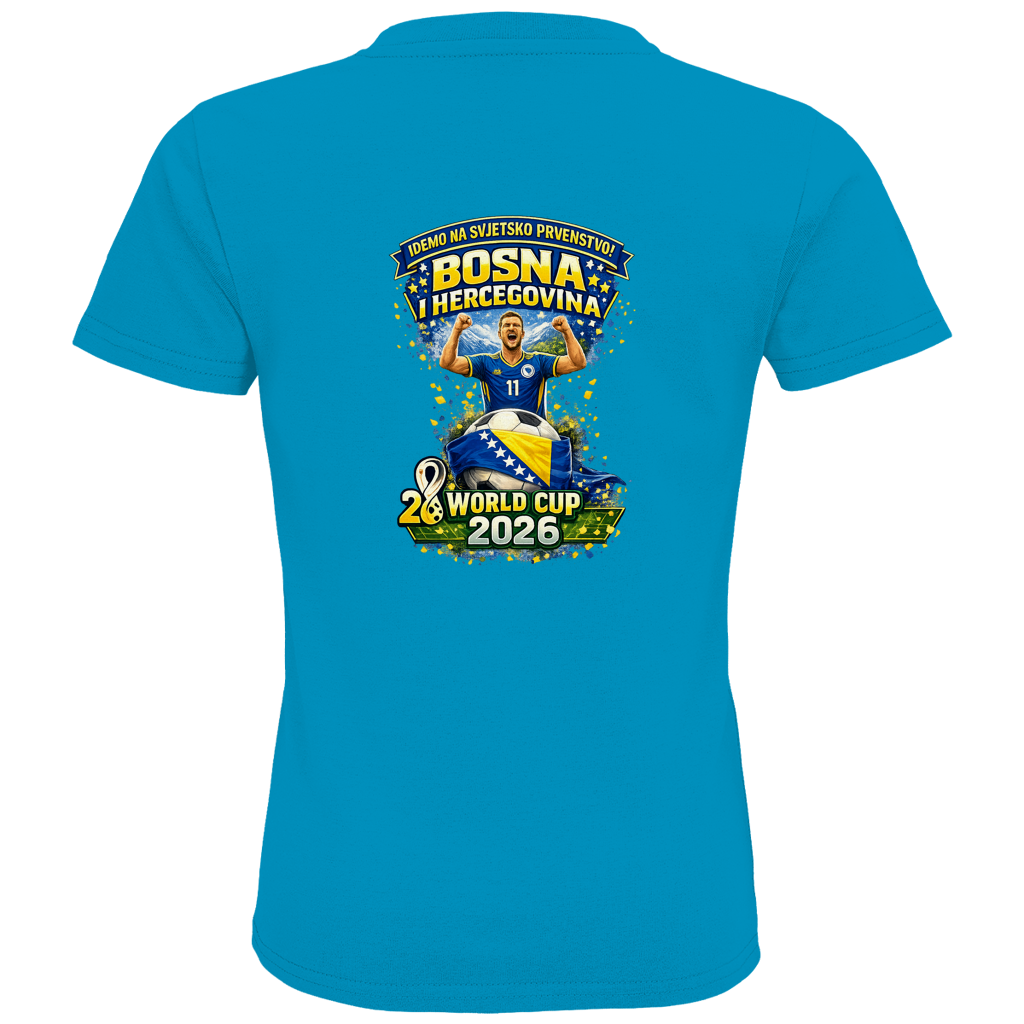 Kids Premium Bio T-Shirt – Bosnien | Design 01 | Rückenprint