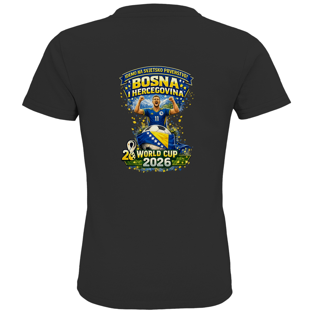 Kids Premium Bio T-Shirt – Bosnien | Design 01 | Rückenprint