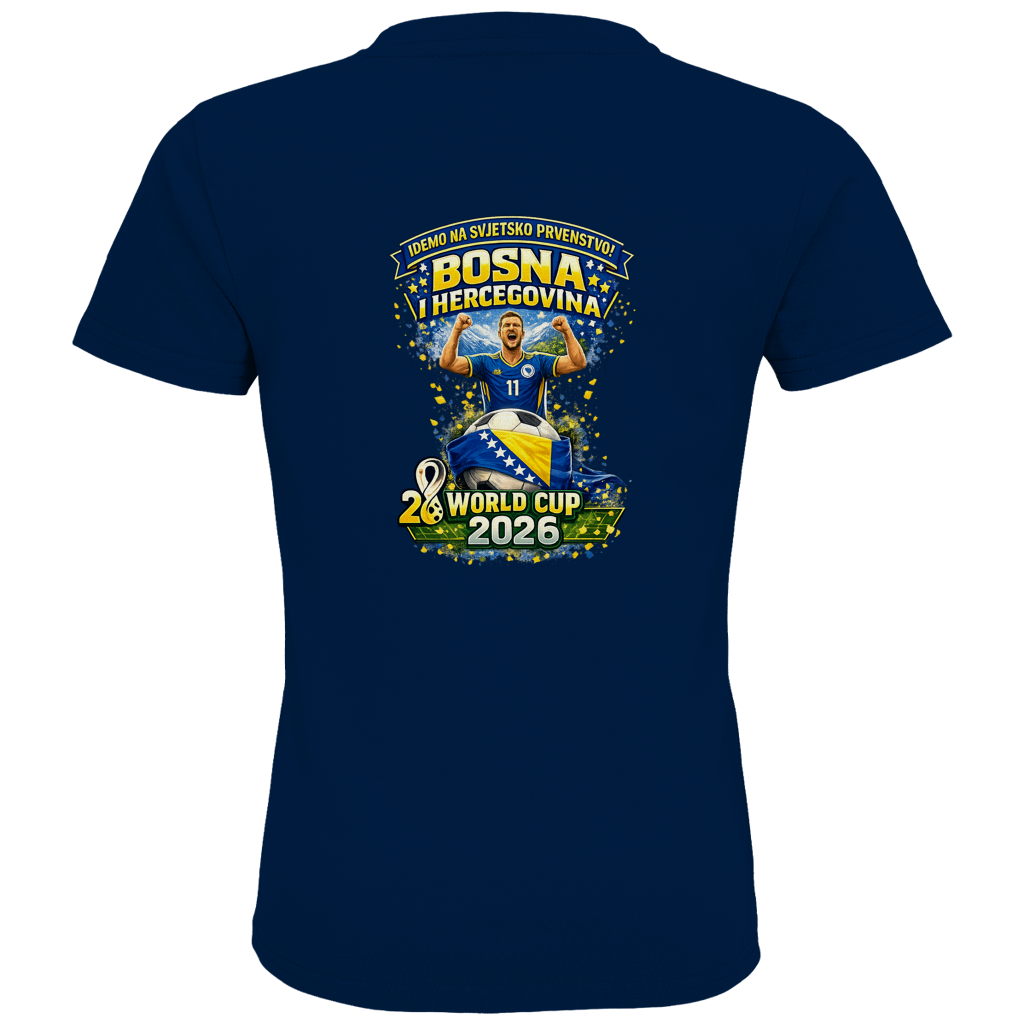 Kids Premium Bio T-Shirt – Bosnien | Design 01 | Rückenprint