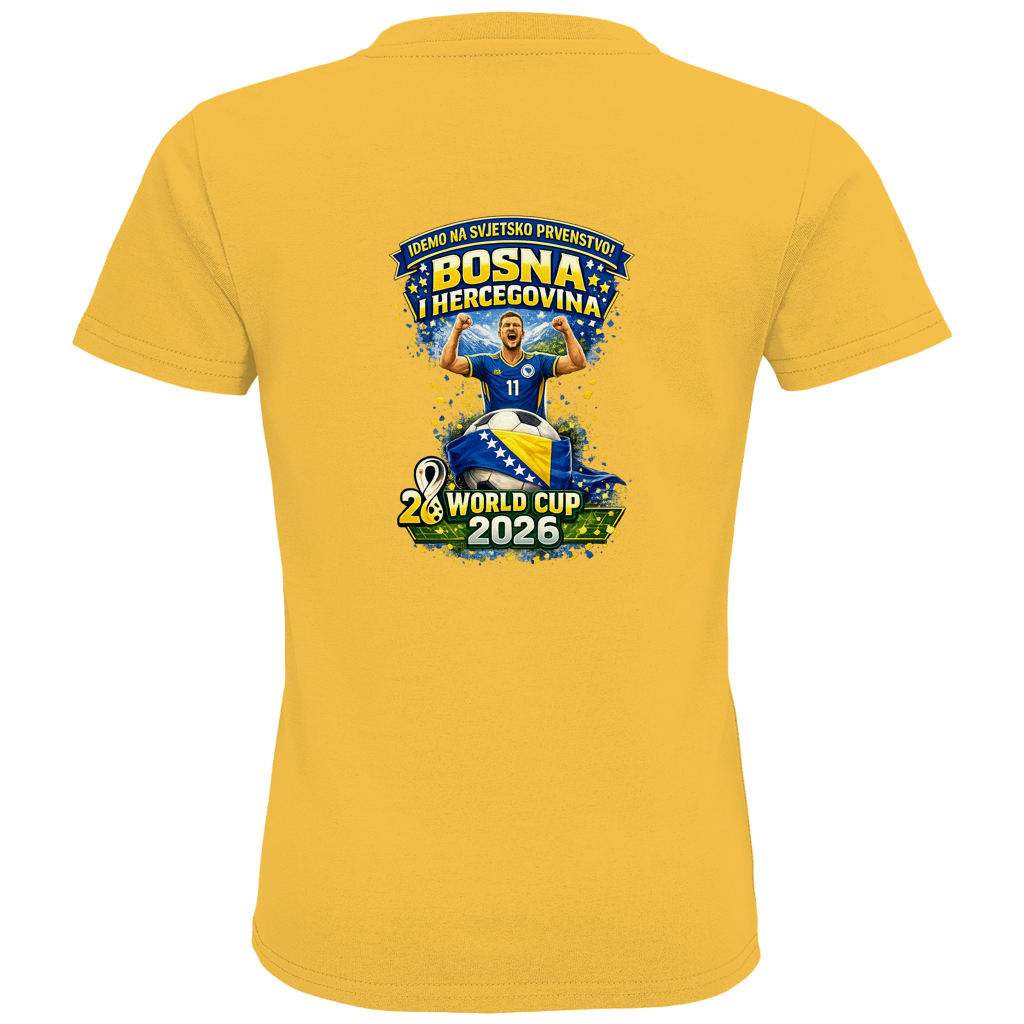 Kids Premium Bio T-Shirt – Bosnien | Design 01 | Rückenprint