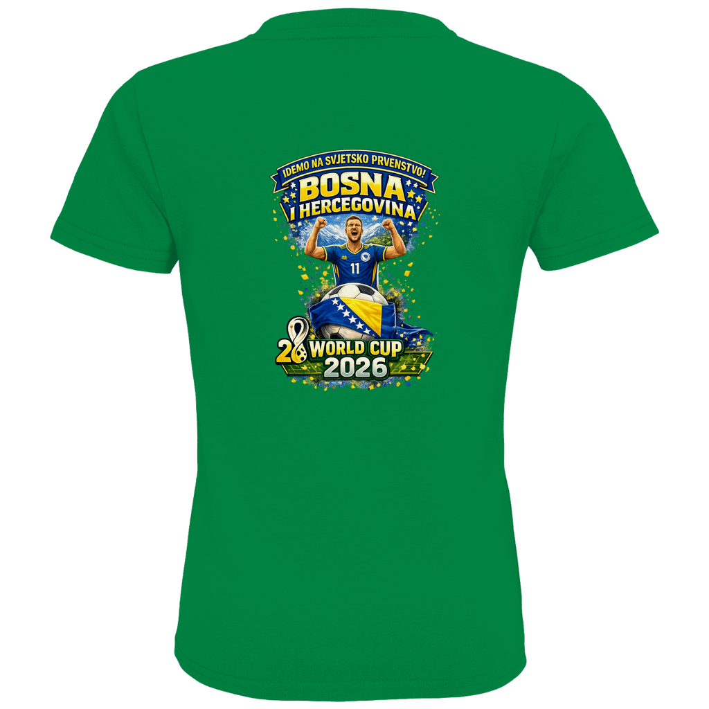 Kids Premium Bio T-Shirt – Bosnien | Design 01 | Rückenprint