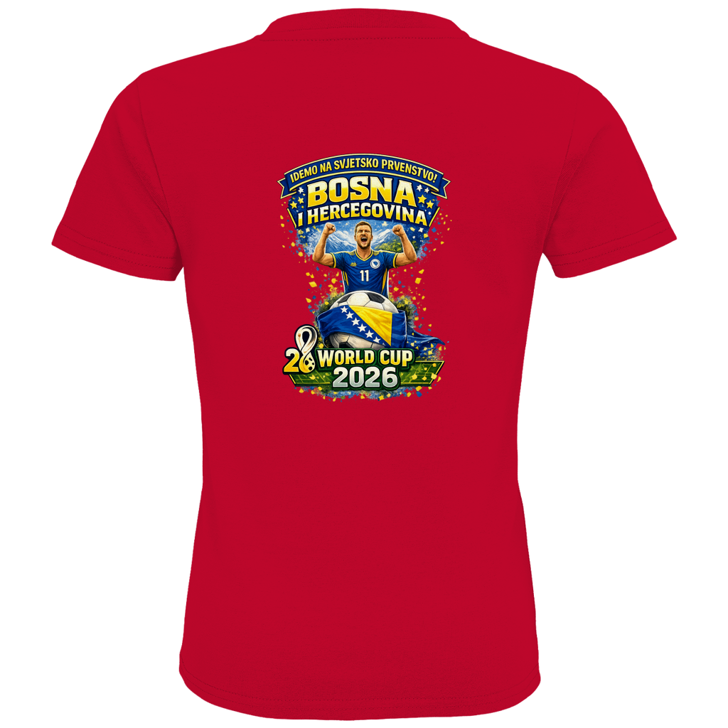 Kids Premium Bio T-Shirt – Bosnien | Design 01 | Rückenprint