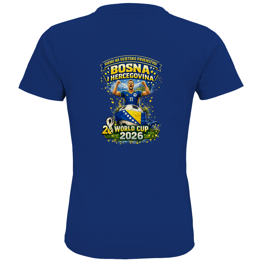 Kids Premium Bio T-Shirt – Bosnien | Design 01 | Rückenprint
