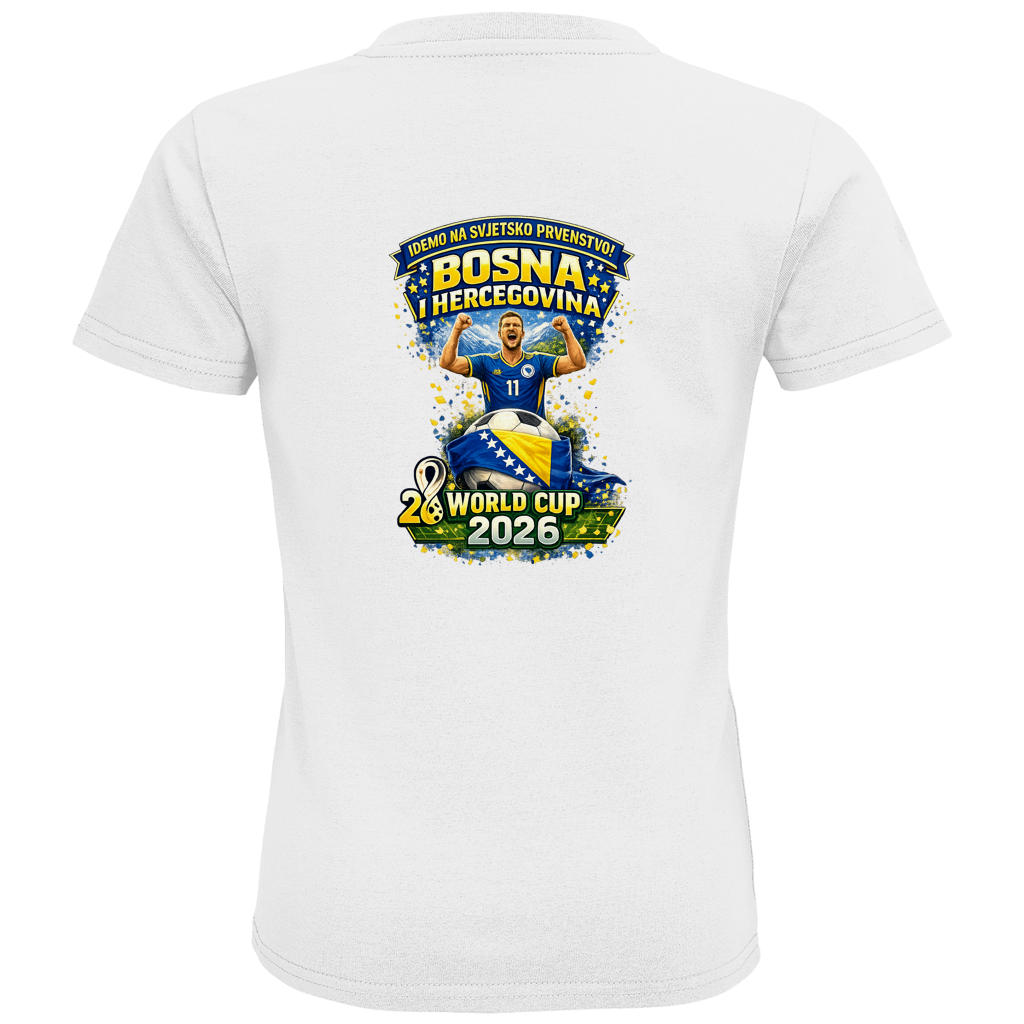 Kids Premium Bio T-Shirt – Bosnien | Design 01 | Rückenprint