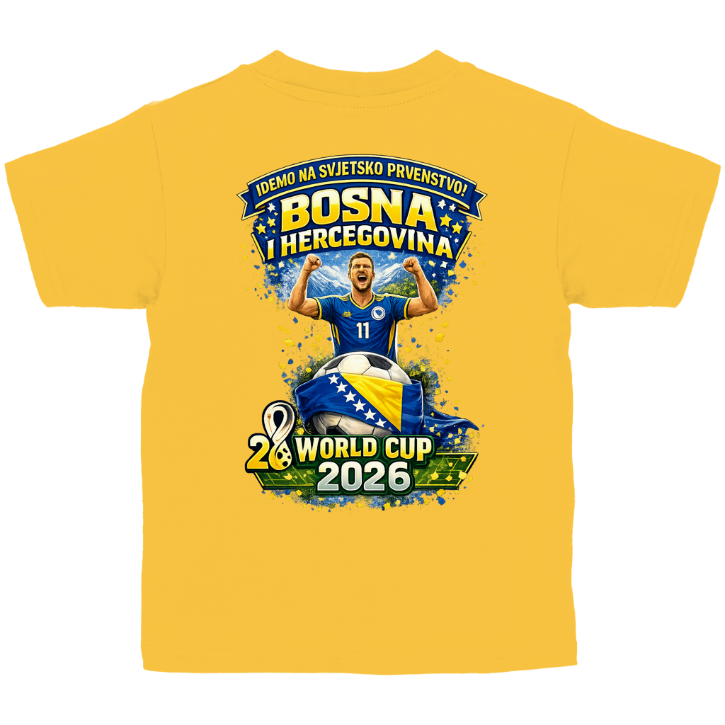 Kinder Basic T-Shirt – Bosnien | Design 01 | Rückenprint