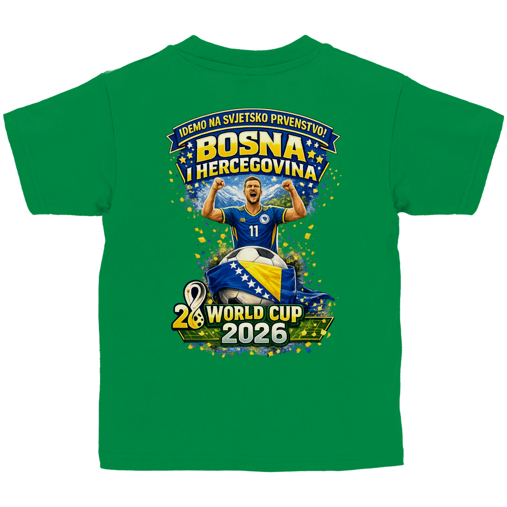 Kinder Basic T-Shirt – Bosnien | Design 01 | Rückenprint