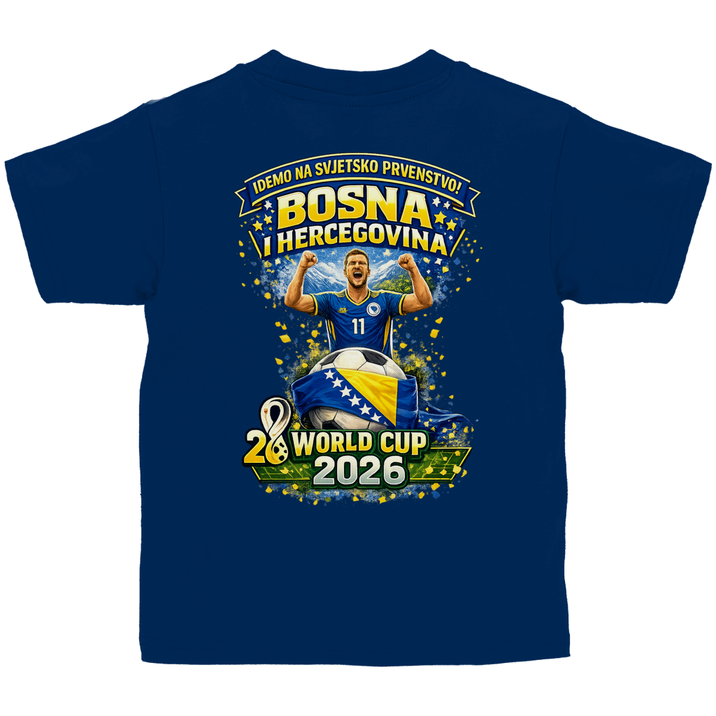 Kinder Basic T-Shirt – Bosnien | Design 01 | Rückenprint