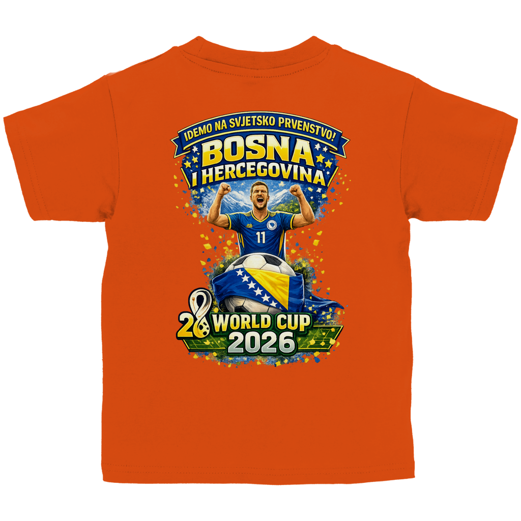 Kinder Basic T-Shirt – Bosnien | Design 01 | Rückenprint