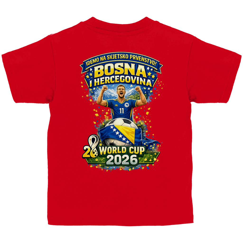 Kinder Basic T-Shirt – Bosnien | Design 01 | Rückenprint