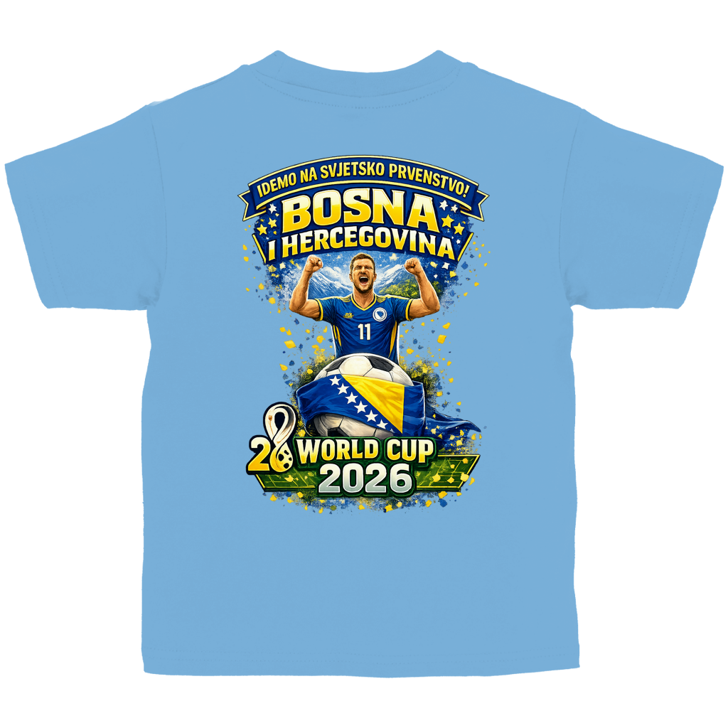 Kinder Basic T-Shirt – Bosnien | Design 01 | Rückenprint