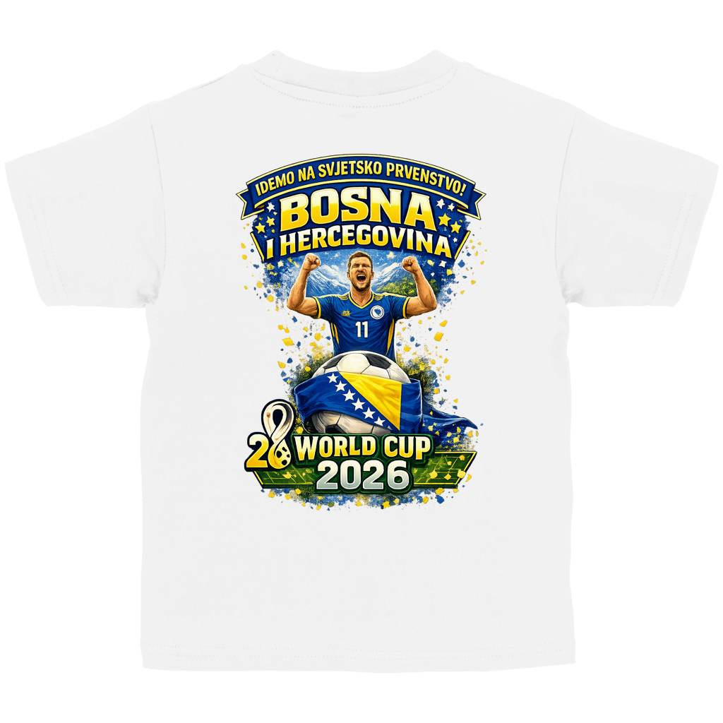 Kinder Basic T-Shirt – Bosnien | Design 01 | Rückenprint