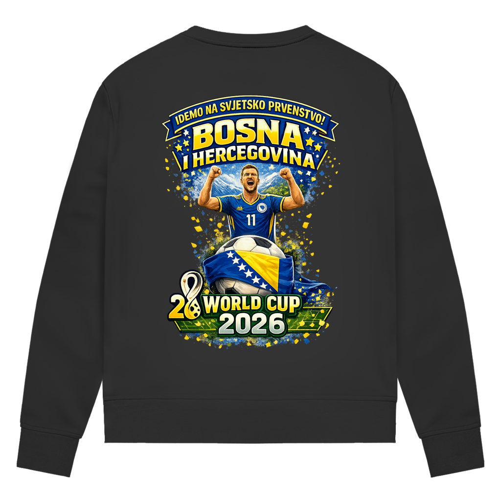 Women's Premium Organic Sweatshirt - Bosnia | Design 01 | Back Print
