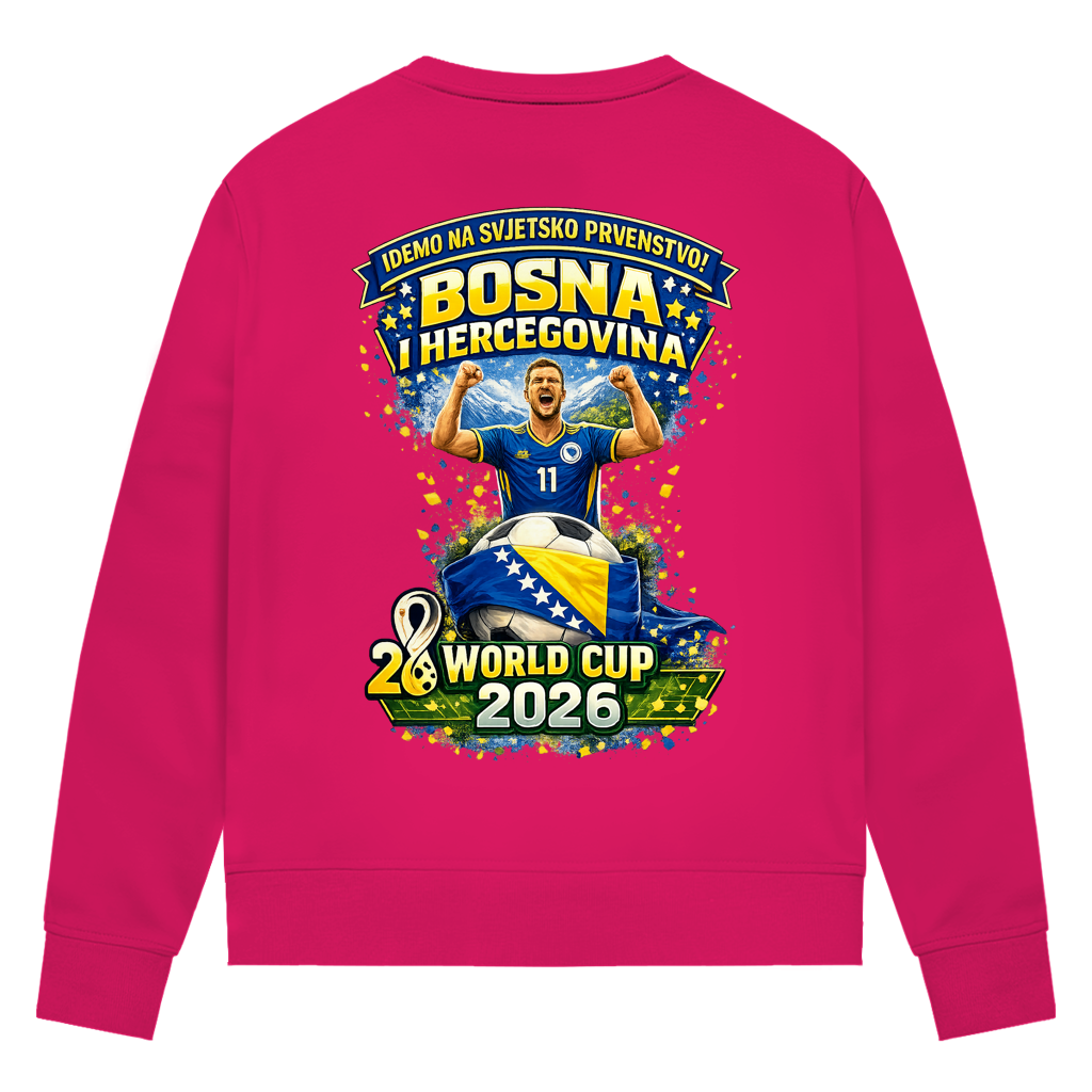 Women's Premium Organic Sweatshirt - Bosnia | Design 01 | Back Print