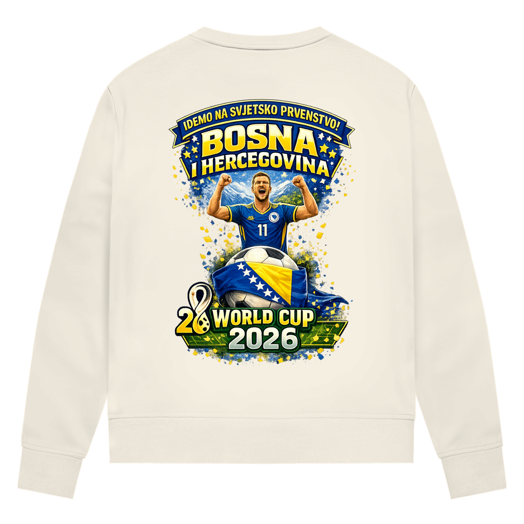 Women's Premium Organic Sweatshirt - Bosnia | Design 01 | Back Print