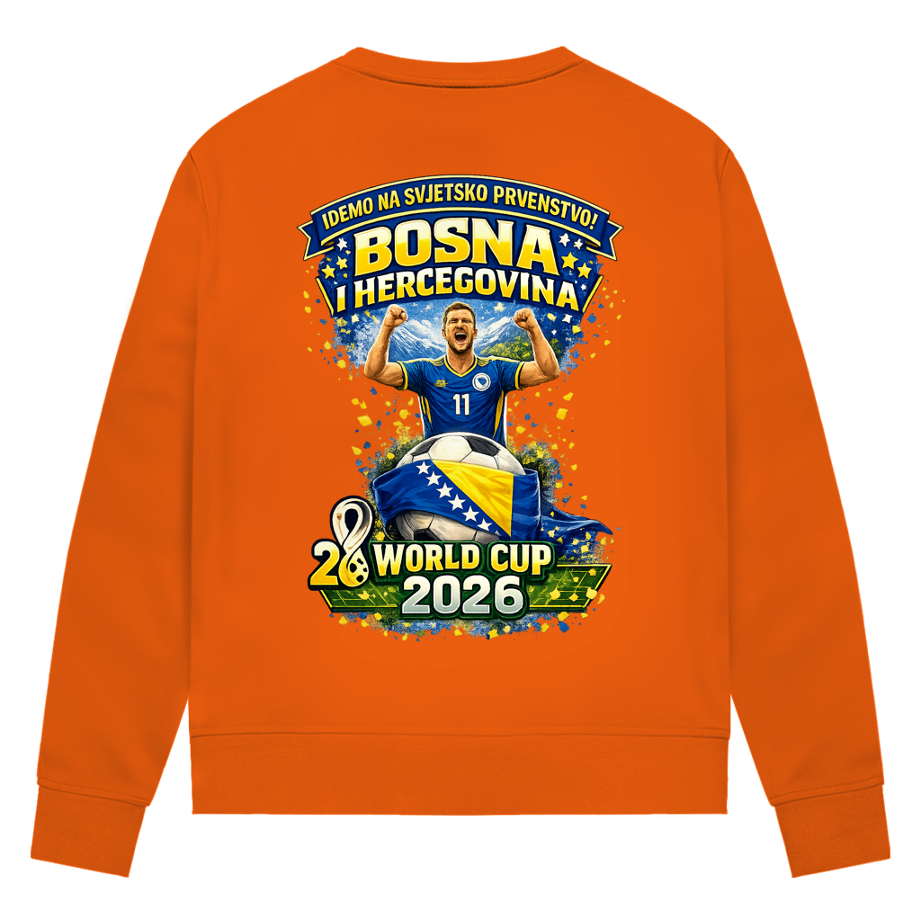 Women's Premium Organic Sweatshirt - Bosnia | Design 01 | Back Print