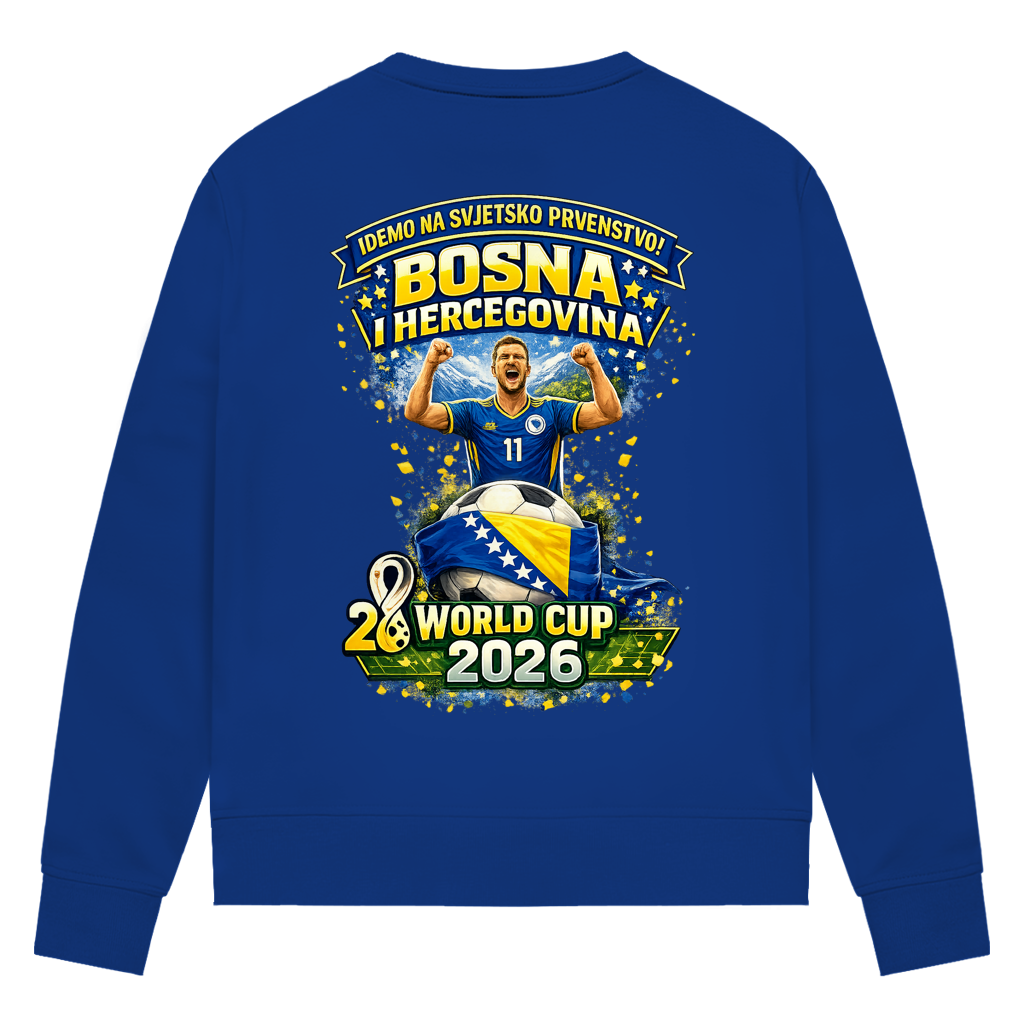 Women's Premium Organic Sweatshirt - Bosnia | Design 01 | Back Print