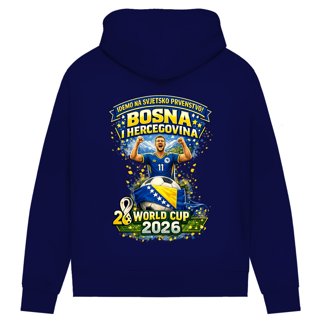 Women's Premium Organic Hoodie – Bosnia | Design 01 | Back Print