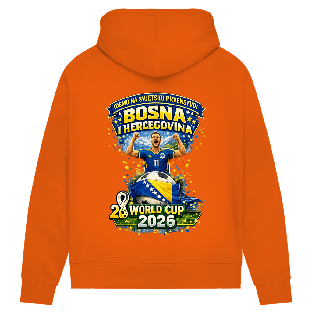 Women's Premium Organic Hoodie – Bosnia | Design 01 | Back Print